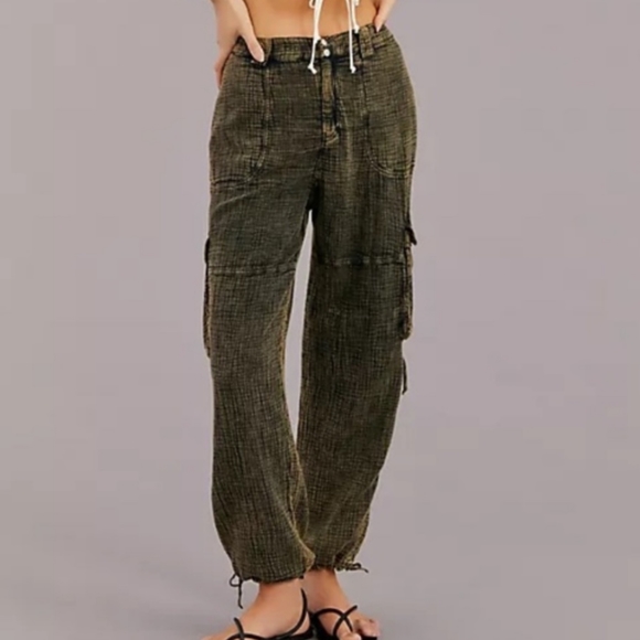By Anthropologie Gardener Utility Pants in Black Size S - Picture 5 of 9